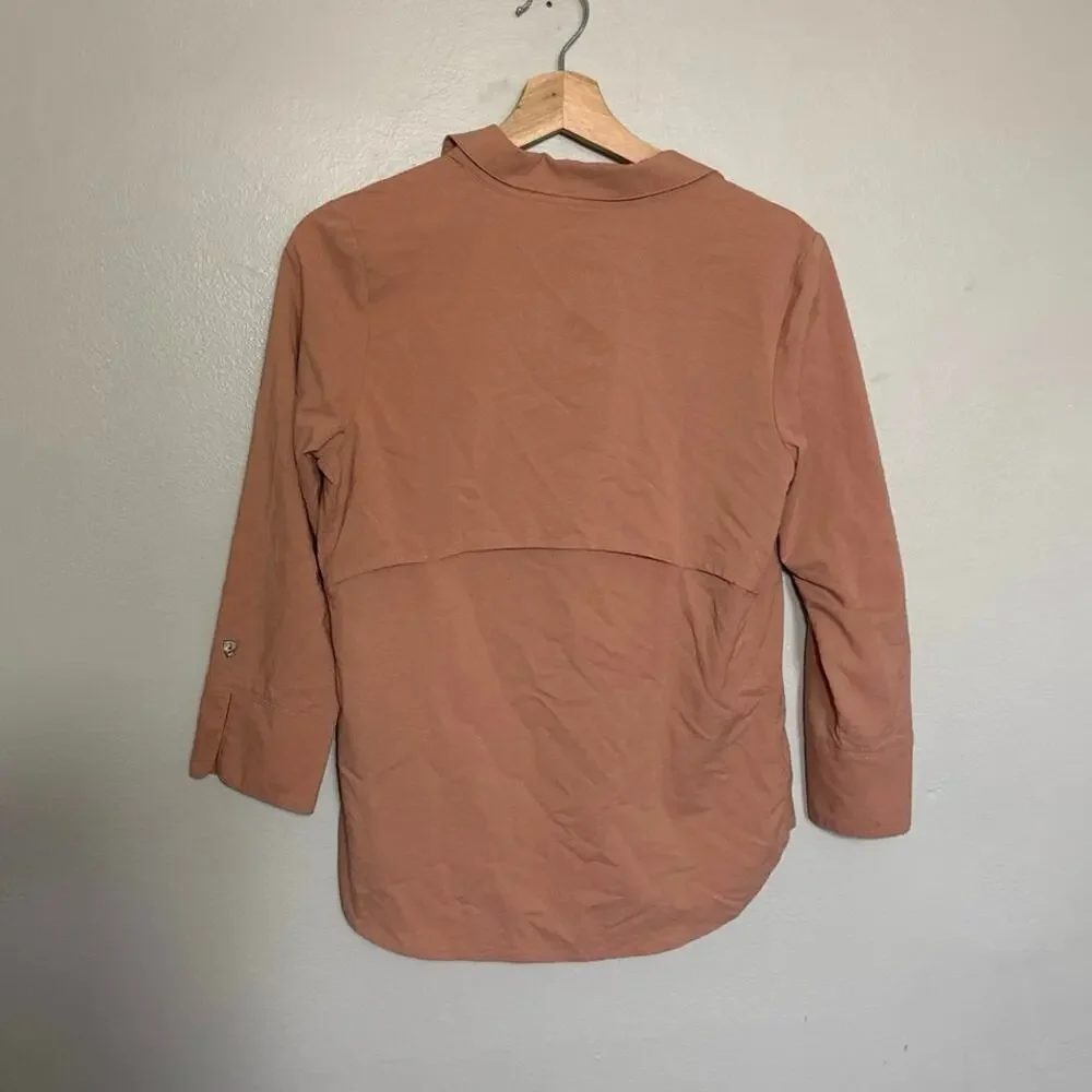 Women's Size XS Kuhl Arriva 3/4 Pullover Shirt in Salmon